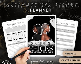 Digital Marketing Planner: Small Business Social Media Organizer
