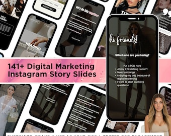300+ Digital Marketing Instagram Story-Vorlagen (Canva bearbeitbar)
