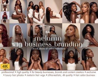 Melanin Wig Business Branding Stock Photos & Videos (64) – 4K Hair Vendor Content
