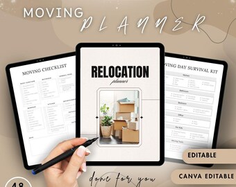 Printable Moving Planner: Relocation Checklist, Budget, and Inventory (PDF Download)