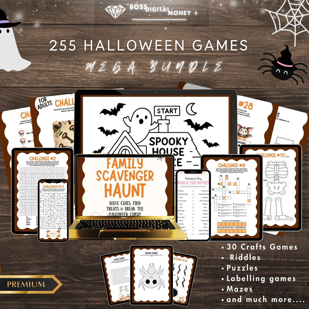 Halloween Games Mega Bundle, 250 Activities - Etsy