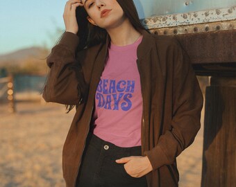 Beach Days Cotton T-Shirt: Summer Vacation Cruise Apparel