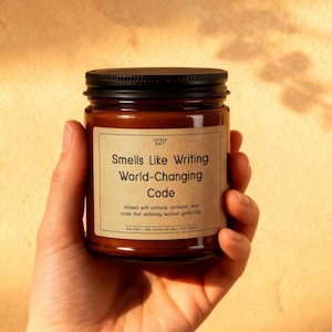 Software Engineer Gift, Funny Coding Humor Candle, Tech Office Decor