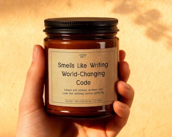 Software Engineer Gift, Funny Coding Humor Candle, Tech Office Decor
