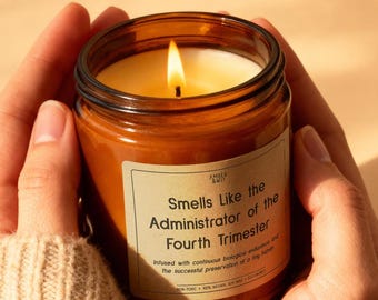 Maternity Leave Gift, New Mom Coworker Candle, Baby Shower Thank You