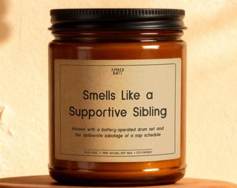 Aunt Birthday Gift, Funny Sister Candle, Nap Sabotage Humor