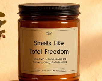 Regalo de jubilación para un amigo, Regalo divertido para despedir un trabajo, Broma sobre la libertad total