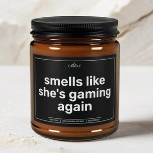 Gamer Girl Gift Soy Candle, Gaming Room Decor, Streamer Gift