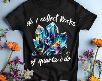 Funny Crystal Lover PNG: Quartz Rock Collector PNG, Clipart Digital Download