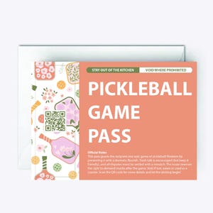 Pickleball birthday card - pickleball gifts for her - pickleball greeting card