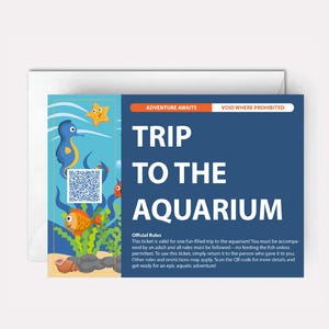 Fish birthday card for kids - fish themed birthday cards - birthday card with fish - Finding Cory by I Owe Yous