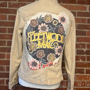 Upcycled Fleetwood Mac Denim Jacket