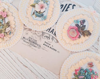 Easter Egg Bunting – 3D Paper Flowers, Lace Trim Garland