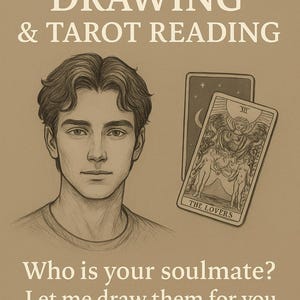 Soulmate Drawing & Tarot Reading – Psychic Vision of Your Soulmate, Love Match, Digital Delivery