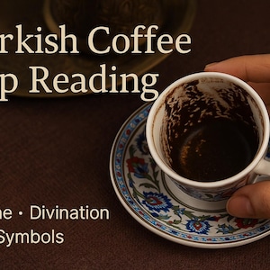 Personalized,Custom,Turkish Coffee Cup Reading,Digital Fortune Telling,Fal Bakma,Psychic Reading