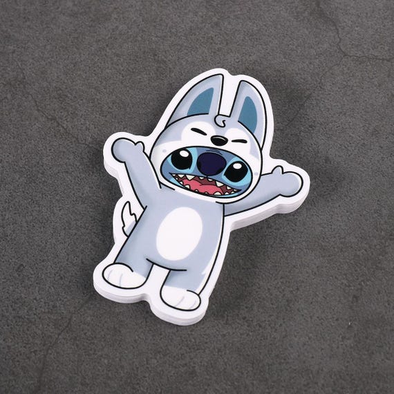 SKZOO Stitch Wolf Chan Vinyl Stickers Kpop Stray Kids - Etsy