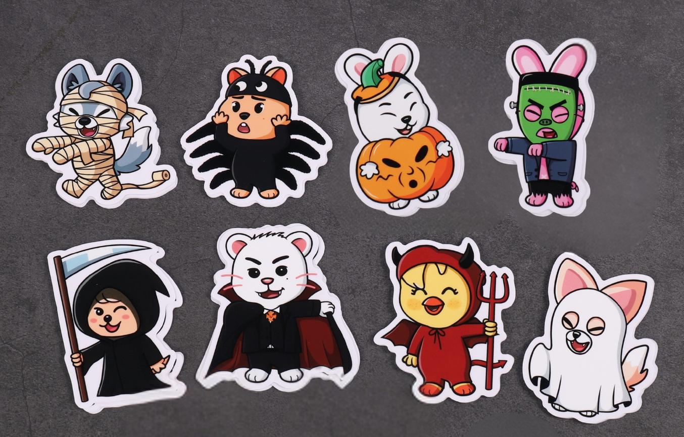Skzoo Halloween Sticker Pack - Stray Kids SKZ Skzoo Fan Art - Etsy