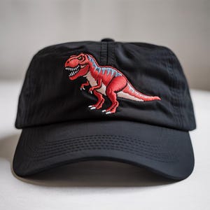 Dinosaur Embroidered Hat – Fun Dino Cap, Adjustable Snapback, Casual Outdoor Hat