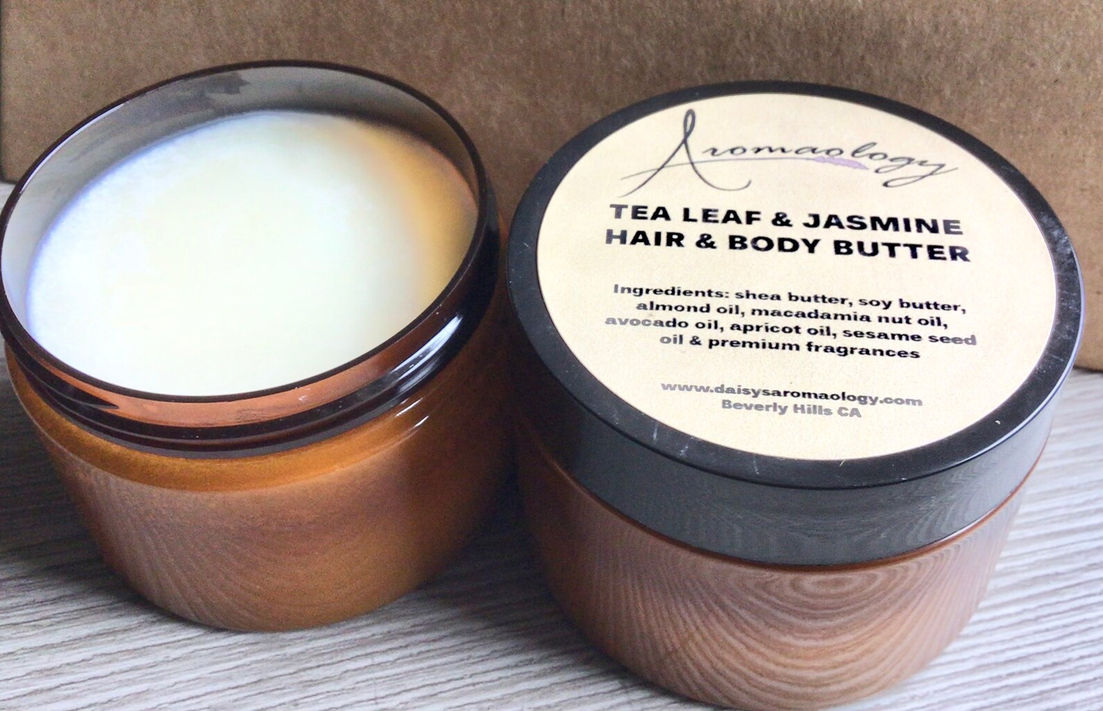 Body Butter Tea Leaf and Jasmine Scented Body Butter Etsy