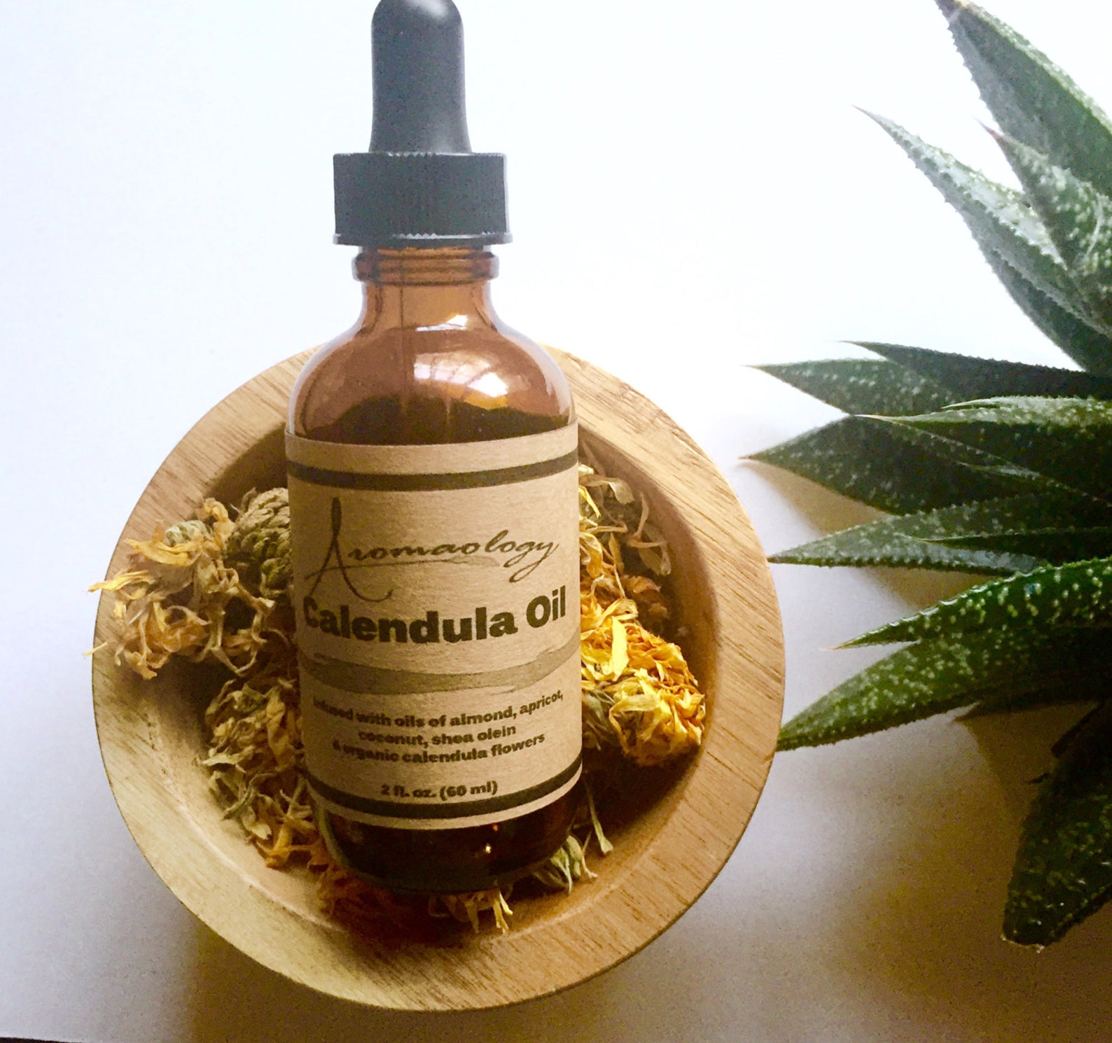 Calendula Oil 2oz Organic Handmade Calendula Infused Oil Etsy