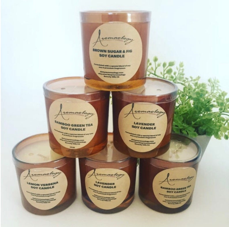 Aloe & Green Tea Soy Candle Natural Candle Spa Soy Candle Etsy