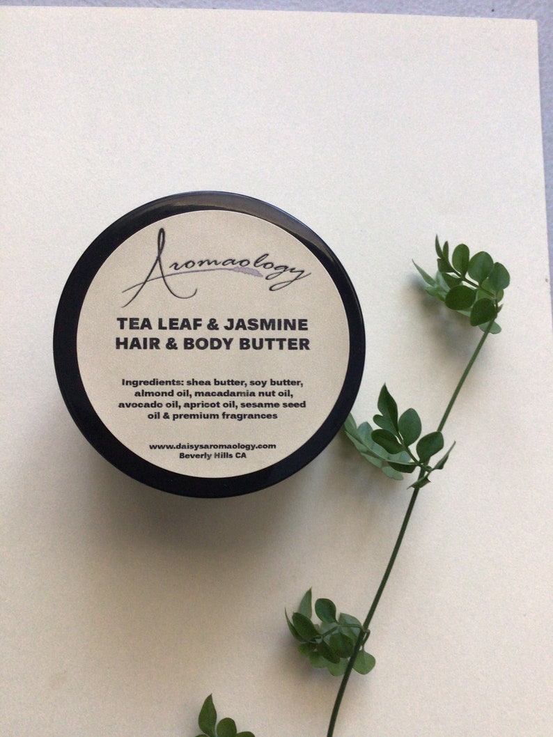Body Butter Tea Leaf and Jasmine Scented Body Butter Etsy