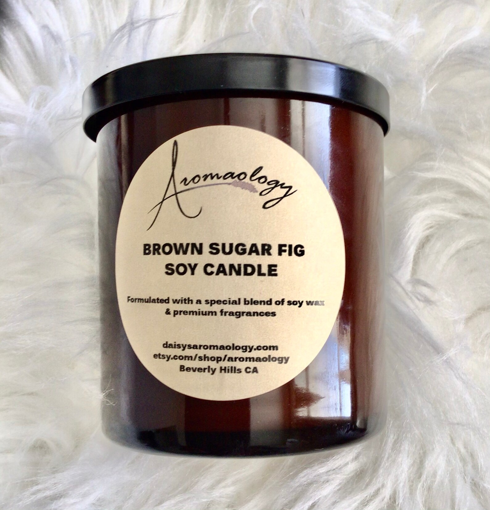 Brown Sugar Fig Candle Hand made Soy Candle Natural Candle Etsy