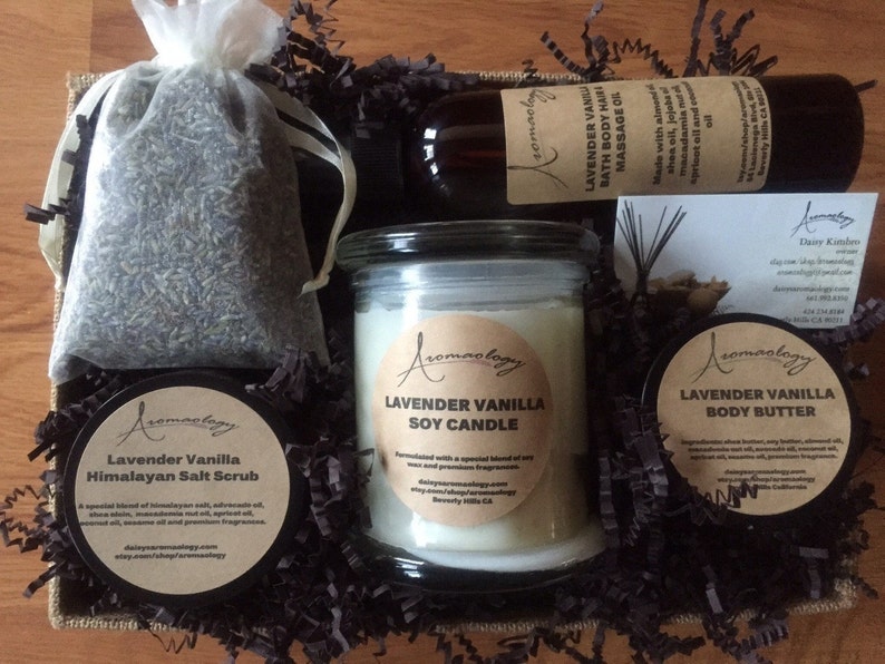 Spa Gift Basket Bamboo Green Tea Scented Gift Basket Etsy