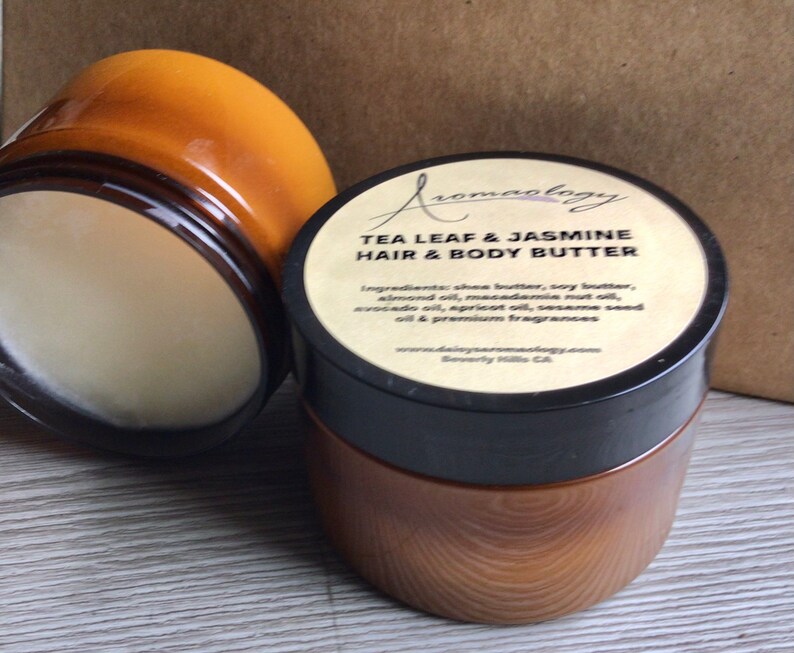 Body Butter Tea Leaf and Jasmine Scented Body Butter Etsy