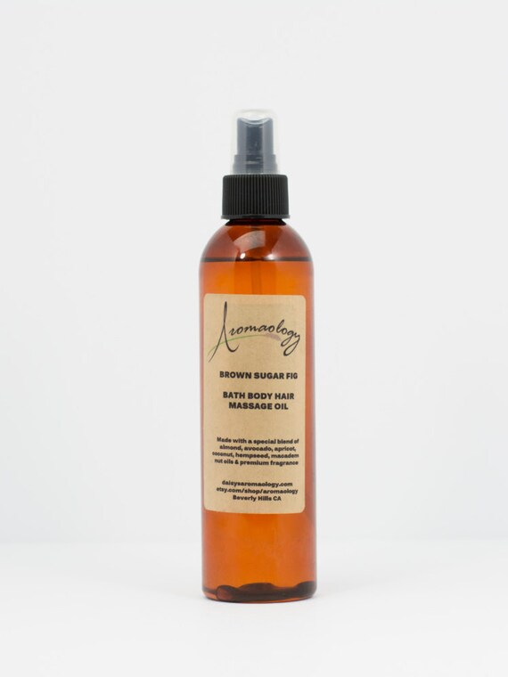 Our phthalate-free scented Brown sugar & fig body oil - an exceptio...