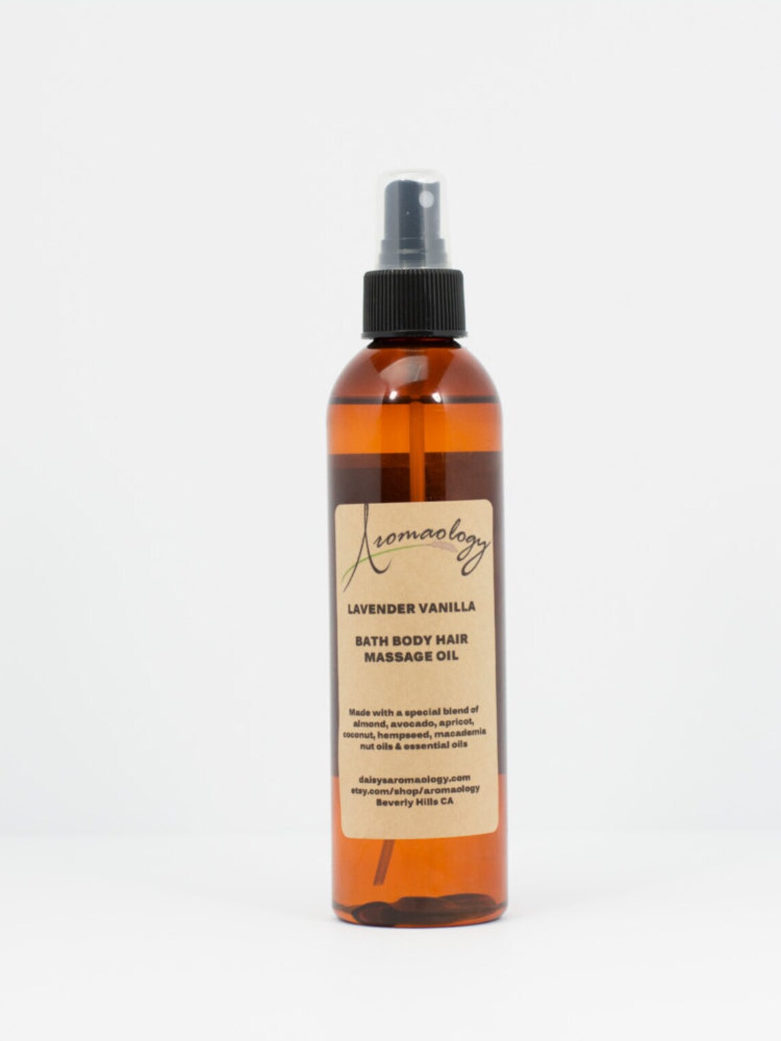 Body Oil Lavender Vanilla Scented Body Oil After Shower Oil Etsy