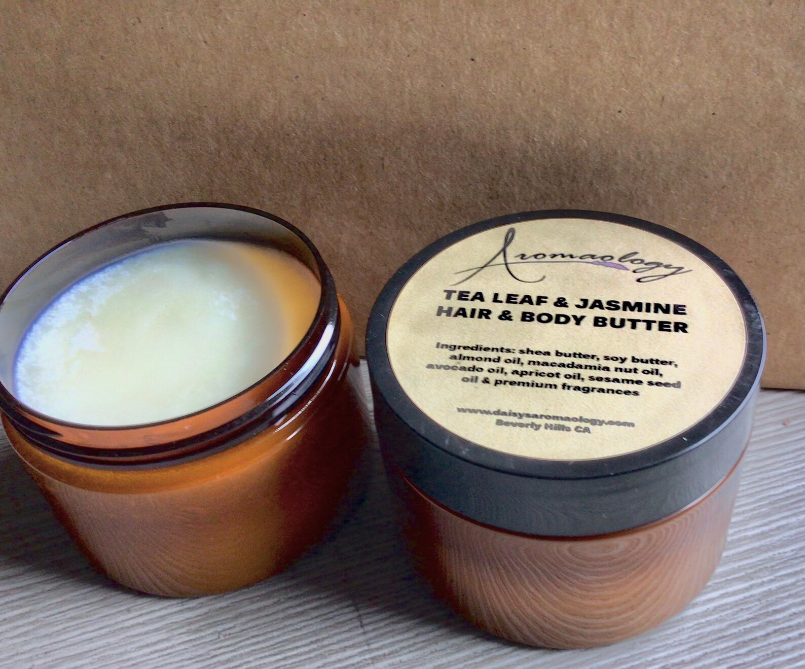 Body Butter Tea Leaf and Jasmine Scented Body Butter Etsy