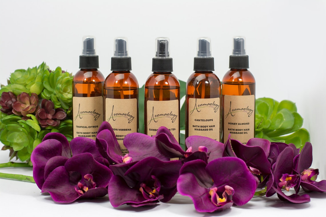 Body Oil Sage Lavender Scented Body Oil After Shower Oil Etsy