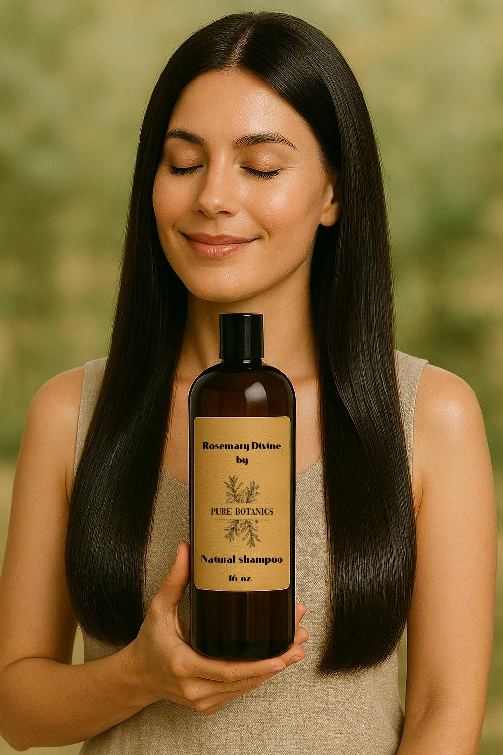 Shampoo naturale al rosmarino: trattamento per la crescita dei capelli, senza solfati