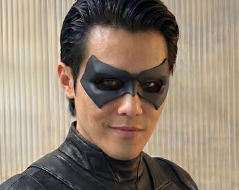Nightwing Inspired Soft Silicone Eye Mask, Face-Fitted Cosplay Mask, Handmade Wearable Superhero Prop