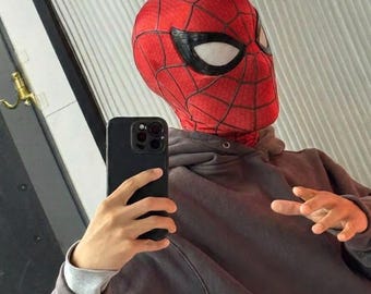 Spider-Man Mask 4 | Lycra Fabric Cosplay Helmet, 3D Printed Structure (Handmade)