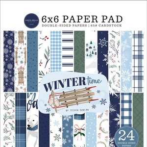 Carta Bella - Wintertime 6x6 Paper Pad Winter Snow 24 Double-sided Sheets