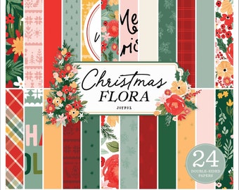 Carta Bella - Christmas Flora JOYFUL 6x6 Paper Pad 24 Double-sided Sheets