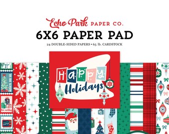 Echo Park - Happy Holidays 6x6 Paper Pad Christmas 24 Double-sided Sheets