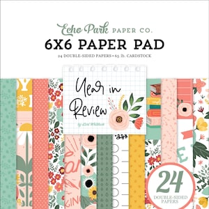 Echo Park - Year In Review 6x6 Paper Pad 24 Double-sided Sheets Journal Scrapbook