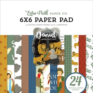 Echo Park - Daniel and The Lion's Den - Bible Stories 6x6 Paper Pad 24 Double-sided Sheets