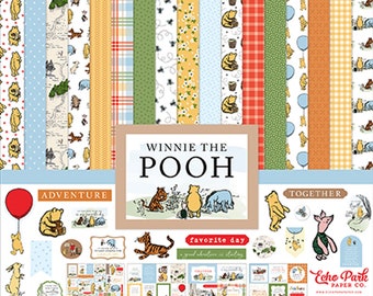 Winnie The Pooh - 12x12 Collection Kit Eco Park Scrapbook Papier + Aufkleber