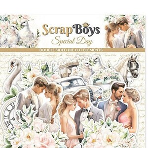 Special Day - Paper Die Cut Elements - ScrapBoys Paper - 47 Double-sided Scrapbook Embellishments Journal Planner Cardmaking