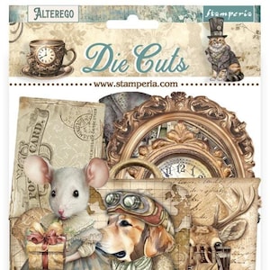 Stamperia - Alterego - Die Cuts Assorted Chipboard 38 pcs Mixed Media Scrapbook DFLDC106 SHIP NOW