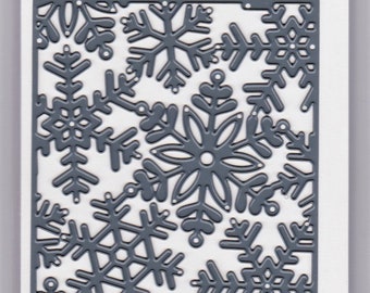 Darice Cutting Die Background SNOWFLAKE Die Cut Embossing Stencil 30001246