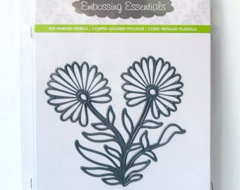 Darice Cutting Dies DAISY Flower 3-in-1 Die Cut Embossing Stencil Sizzix 2014-52
