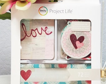 Embossing Folders Quote Heart Becky Higgins Planner Project Life INSPIRE 2