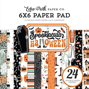 Echo Park - Spooktacular Halloween 6x6 Paper Pad 24 Double-sided Sheets Journal Scrapbook