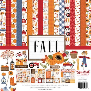 Echo Park - Fall - 12x12 Collection Kit Scrapbook Autumn Family Planner Photo Journal