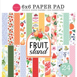 Carta Bella - Fruit Stand 6x6 Paper Pads Summer 24 Double-sided Sheets Planner